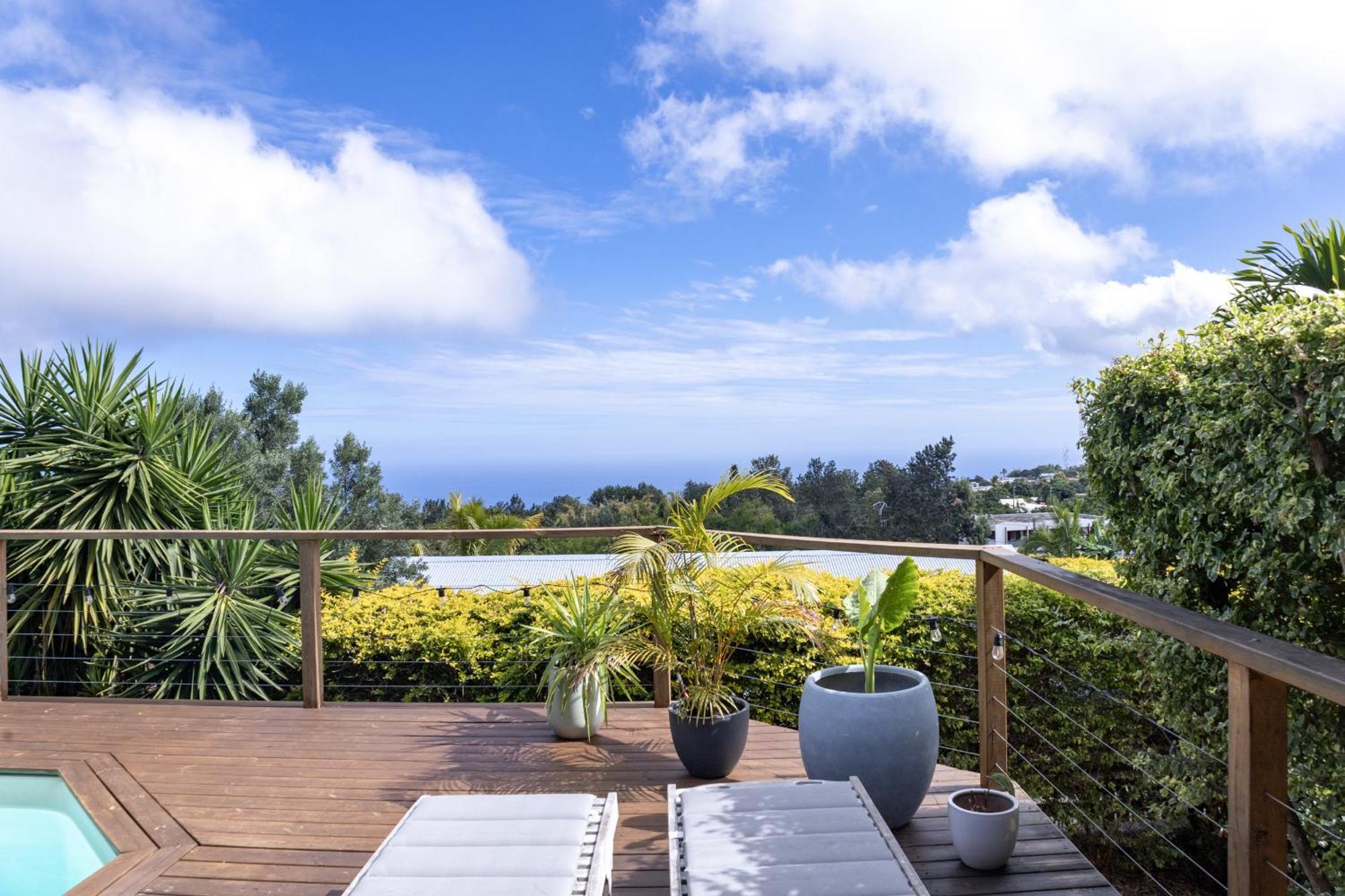 Villa Cactus Avec Piscine Et Vue Mer La Saline Le Bains Extérieur photo